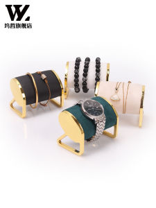 Golden Bracelet Watch Jewelry Storage Rack Metal Necklace Display Stand Zinc Alloy European Style Home Organization Accessories