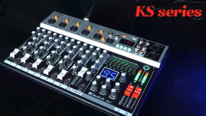 Deuahub Professional Mixer KS-5/7 Audio Mixer 5/7 Channel Reverberation Sound Support Supports 99dsp Effect Bluetooth Usb Mp3 Live KTV