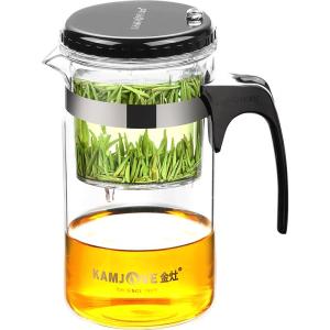 Kamjove | Large Capacity Heat-Resistant Glass Tea Pot with Filter
