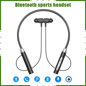 【Ready Stock】Bluetooth Earphones Hanging Neck In-ear Bluetooth Headset 5.0 Wireless HiFi Stereo Sports Neckband Waterproof Headset