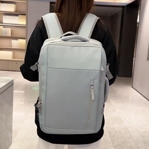 Expandable 180° Open Laptop Backpack Travel Cabin Multifunction Backpack with Multiple Pockets Water-Resistant Durable