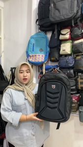 Tas Ransel Pria Embos Uk 17inch Tas Punggung ada Slot Laptop Gratis Raincover Backpack Sekolah Kuliah - PG 38