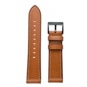 20 22mm Leather Strap For Amazfit T-Rex 3 Pro/Balance/Active Square Bracelet For Amazfit GTR GTS 4 3 2 2e 47mm Belt Accessories