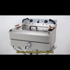 High Quality Large Electric Deep Fryer 30L One Basket with Timer Countertop