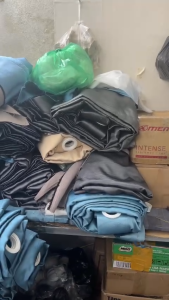 Rèm cửa giá rẻ bán thanh lý do lẻ lô Xanh rộng 100 x 150 x 1 Tấm D12