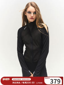 เสื้อแจ็คเก็ตสั้นซิปสะท้อนแสงสำหรับผู้หญิง SelfSyntax 24SS ชุดโยคะ วิ่ง ว่ายน้ำ ฤดูร้อน ฤดูใบไม้ผลิ ฤดูใบไม้ร่วง ฤดูหนาว เสื้อผ้ากีฬา