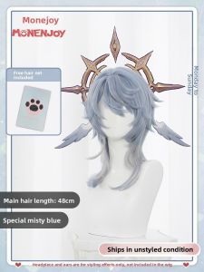 Sunday Cos Wig Realistic Scalp Simulation Badou Star Rail Cosplay Accessory Synthetic Hair Full Coverage for Otaku Anime Fans