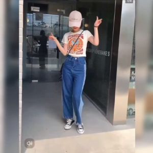 เสื้อครอปสีแอปริคอทสไตล์เท่ๆ