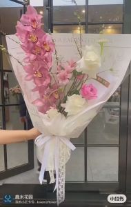 Pita Organza mini transparan pita buket bunga mini PT09