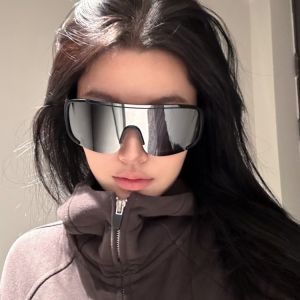 Vintage Large Frame UV Protection Windproof Sunglasses for Outdoor Activities
