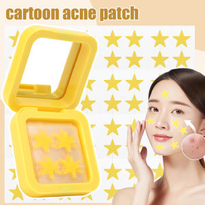 【Grilrigrin】32Pcs/box Invisible Acne Patch With Mirror Repair Acne Light Cute Star Style Acne Removal Stickers Makeup Tool ﻿