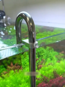 แคลมป์อลูมิเนียม อลูมิเนียม โครงยึดท่อน้ำ ขายึด แขวนขอบตู้ปลา แบบแก้ว