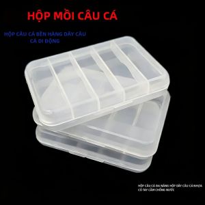 3 Mồi Câu Cá Hộp Bảo Quản Trong Suốt Nhựa Bền Cho Nước Ngọt & Nước Mặn Giải Quyết Người Tổ Chức Di Động Mồi Hộp Đựng
