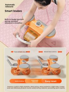 KDST | Automatic Rebound Ab Roller for Abdomen Fat Reduction Double Wheel Elbow Support