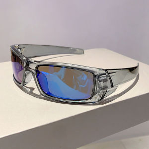 Outdoor Cycling Windproof Goggles UV400 Protection Sports Sunglasses Men Women Trendy Retro Rectangular Wrap Around Goggle