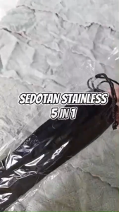 [BISA COD] SEDOTAN STAINLESS STRAW BESI METAL BUBBLE PAKET SET 5 FOOD GRADE