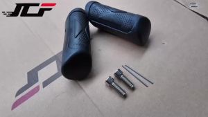 Thanh Bảo Vệ Động Cơ Gác Chân Cao Su 32mm 1-1/4 Inch Ốp Bảo Vệ Khung Xe Harley Sportster XL883 1200 Dyna Super Wide Glide Street Bob FXDL