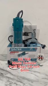 BELTER Mesin Trimmer Profil Kayu 1/4 inch 6mm Mesin Router Wood Trimmer YK3703
