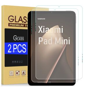 2 ชิ้น HD กระจกนิรภัยป้องกันหน้าจอสำหรับเสี่ยวมี่แพดมินิ 8.8 นิ้วป้องกันรอยขีดข่วนฟิล์มแข็งเคลือบน้ำมันฟองฟรีฝาครอบ