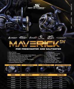 REEL VERSUS MAVERICK SW SALTWATER READY uk 1000 sampai 6000