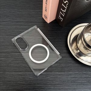 szhaiyu | Shockproof Luxury Phone Case For Samsung Galaxy Z Fold 8 7 6 5 4 Fold8 Ultra Fold7 Fold6 Magnetic Transparent Hard Acrylic Cover