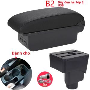 Hộp Đựng Đồ Trên Tay Vịn Ford EcoSport Dành Cho Nội Thất Xe Đời 2013-2018 Chất Liệu Da/nhựa ABS Phụ Kiện Độ Xe