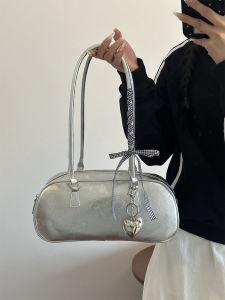 Customized Bag for Women K-style Spring New Arrival Ballet Style Satchel Womens Bag Trendy Easiest for Match Silver Shoulder Underarm Bag