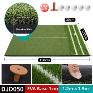 PGM GOLF | Dual Grass Beginner Chipping Practice Mat Showing Ball Trajectory