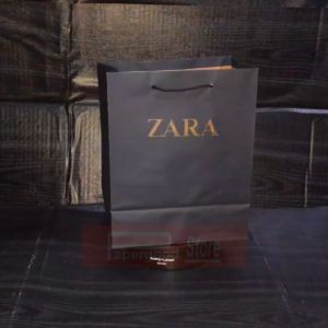 Paper bag Zara gold premium 20 x 25 x 10 small