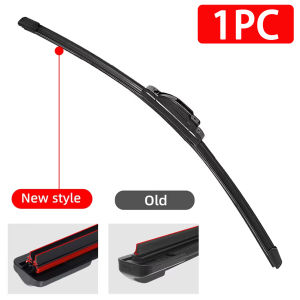 PINMOAP Universal U/J Hook Double Rubber Strip Car Wiper 14"16"18"19"20"21"22"24"26"Car Windshield Wiper Silent Wiper Blade