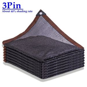 3~12Pin Anti-UV Black HDPE Sun Shade Net Garden Plants Cover Outdoor Pergola Canopy Screen Agriculture Greenhouse Sunshade Net