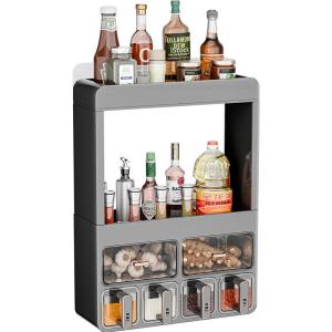 BAOJIAWANG | Premium Multifunction Wall-mounted Spice Rack Multi-tier