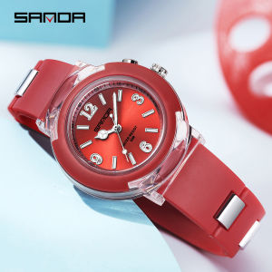 SANDA Fashion Simple Student Quartz Watch Women Waterproof Luminous Casual Sports Watch