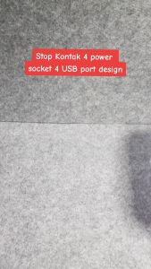 LH4407 Stop Kontak 4 Power Socket 4 USB Port Colokan Listrik Universal Auto ID Quick Charge Design Seperti LDNIO