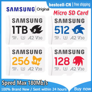 SAMSUNG MicroSD PRO Plus Sonic Micro SD 128GB 256GB 512GB 1TB V30 U3การ์ดความจำได้ถึง180เมกะไบต์/วินาที SDXC 4K A2ไมโครการ์ด SD