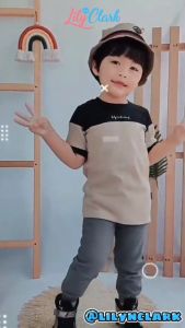 Lily And Clark Kaos Anak Ternyaman Warna Mocca Hitam KLC22