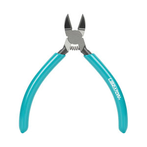 LIBRATON 4 inch Micro Wire Cutters Ultra Sharp Spring Loaded Side Cutters Flush Cut Pliers for Electronics Jewelry Model Kits
