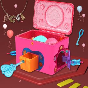 Hộp Đồ Chơi Trang Sức Hộp Đồ Chơi Mở Khóa Hộp Đồ Chơi Âm Nhạc Hộp Đồ Chơi Cho Trẻ Em Và Bé Gái Hộp Đồ Chơi Giả Vờ Hộp Đồ Chơi May Mắn