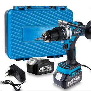 Kamolee 13mm Brushless 650N.M Torsi Tinggi 3 In 1 Bor Listrik 2450rpm Bor Listrik Dampak Kecepatan Tinggi