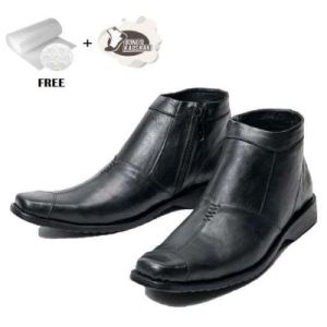 Sepatu Boots Pria Formal Kulit Sapi Boot Pantofel Kerja Resleting Termurah Bisa Bayar Ditempat