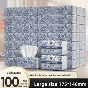 Affordable Large Pack Facial Tissue Whole Box Household Use Handkerchief Soft Tissue Paper Towel Wood Pulp Material No Additives