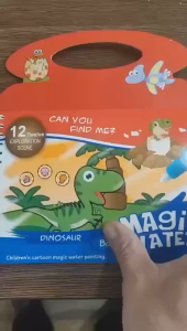 Buku Doodle Ajaib Lukisan Air Early Education Kids Magic Doodle Water Painting Book Reusable 魔法水画本