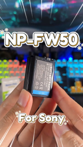 แบตเตอรี่กล้อง 2 ก้อน + แท่นชาร์จ Type-C ความจุ 1850 mAh LCD SONY NP-FW50 สำหรับกล้อง SONY npfw50 np-fw50