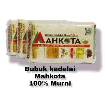 susu kedelai bubuk murni asli mahkota 100% 200gram