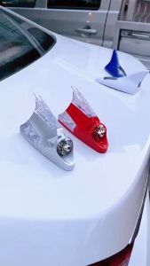 Antena Sirip Hiu Mobil Variasi Tenaga Angin LED RGB Sharkfin Shark fin Universal MSP
