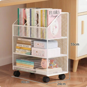 MINGZHIYIFAN | Mobile Wall Leanable Bookshelf And Storage Shelf Unit