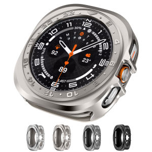 Alloy Case for Samsung Galaxy Watch Ultra2025 47mm Case Accessories Hard Frame Metal Case for Samsung Galaxy Watch 7 Ultra 47mm