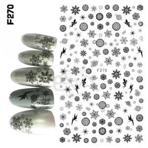 Decal Dán Móng Tay 3D Nail Sticker Tráng Trí Hoạ Tiết Bông Tuyết Snowflake F270