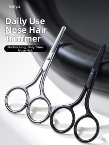 NILIYA | Mens Manual Safety Round Head Nose Hair Trimmer
