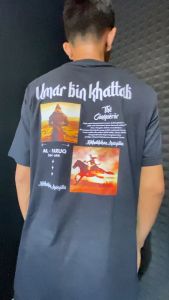 Kaos Dakwah Umar Bin Khattab The Conqueror Sabahat Nabi Khalifah Santri Muslim Sejarah Islam Distro - Kaosilogis